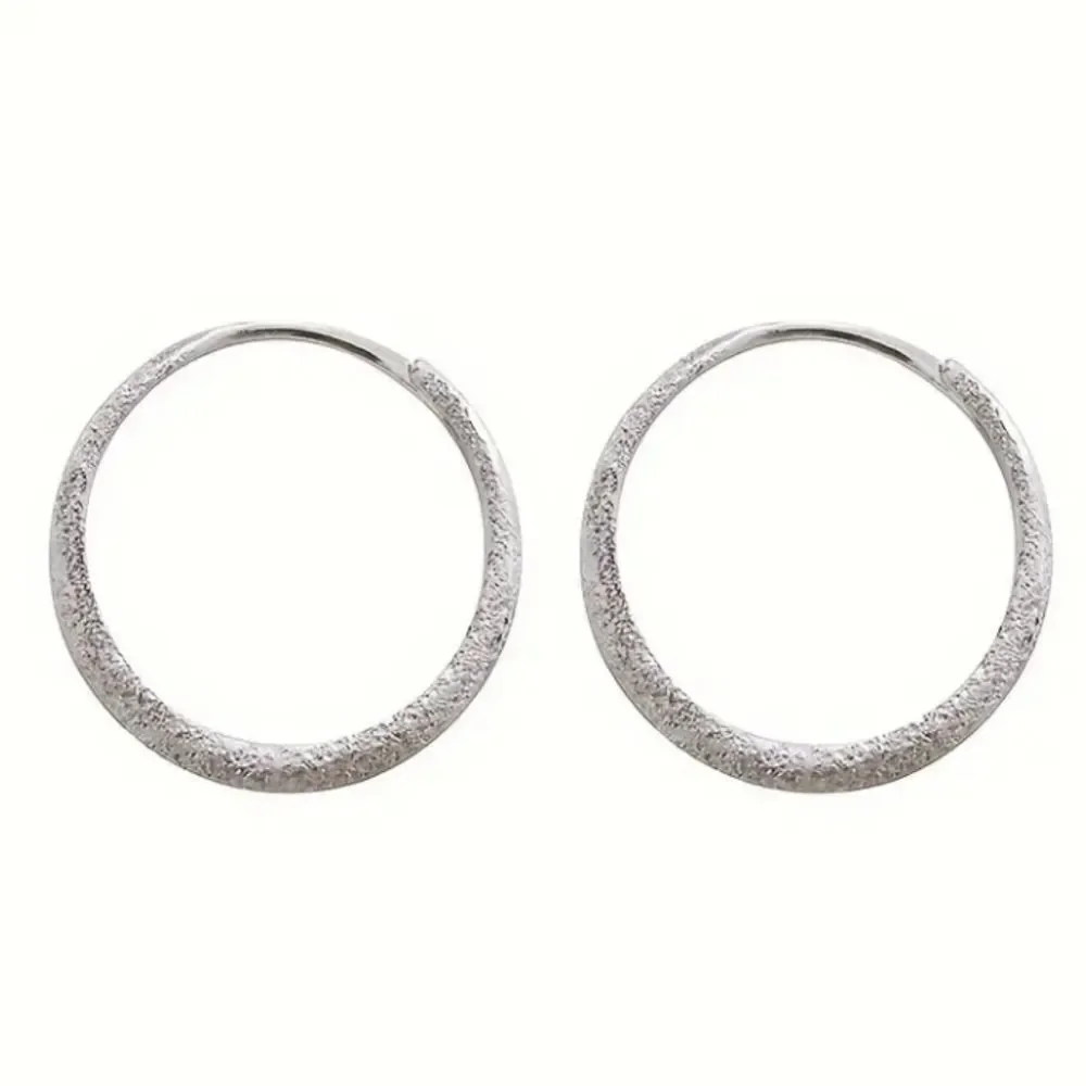 Sterling silver hoop earrings